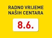 8.6. RADNO VRIJEME NAŠIH CENTARA