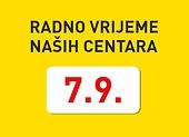 7.9. RADNO VRIJEME NAŠIH CENTARA