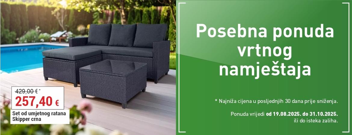Posebna ponuda vrtnog namještaja do 31.10