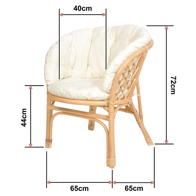 Set od ratana Tropicana natur/bež