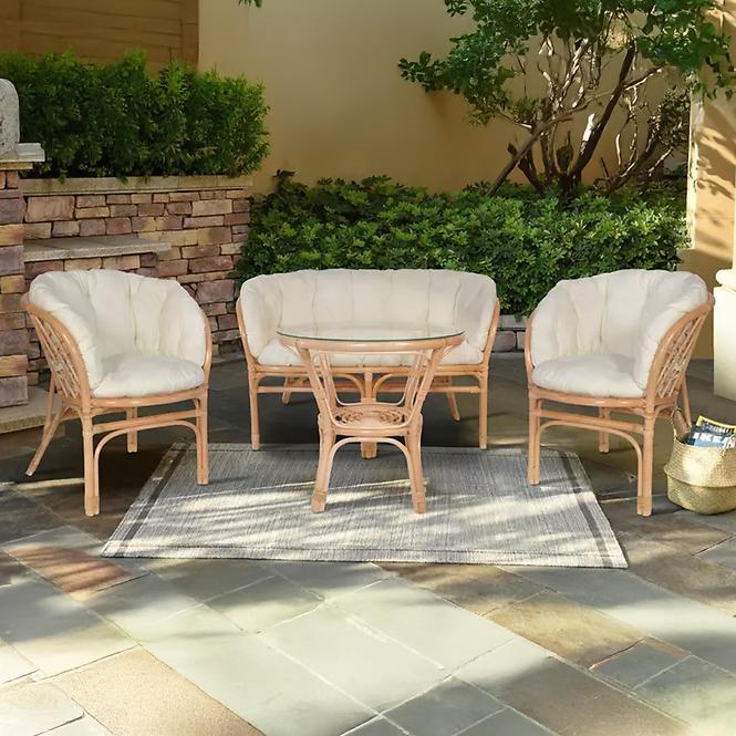 Set od ratana Tropicana natur/bež