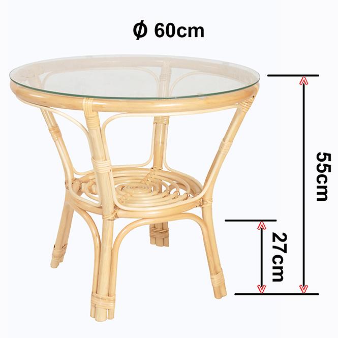 Set od ratana Tropicana natur/bež