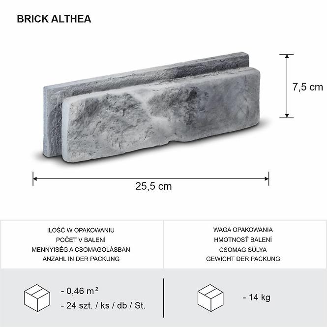 Kamen Brick Althea Gray pak=0,46 m2