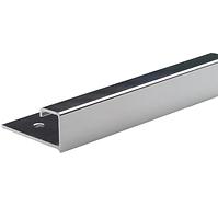 ALUSQUARE ALU ANOD SILVER CHROMED MM 2500/27/10