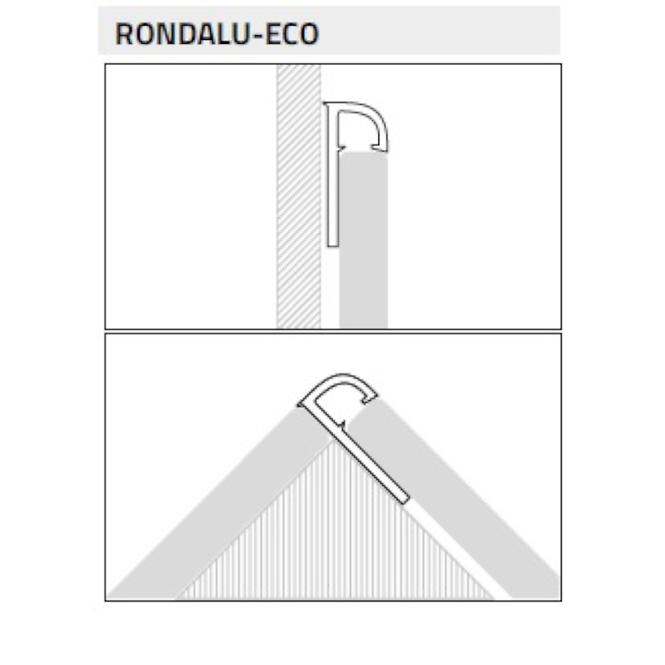 RONDALU ALU ANOD SILVER CHROMED MM 2500/27/10