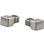 TILETRIM CORNER CAP CUBINOX BRUSHED S-STEEL MM10