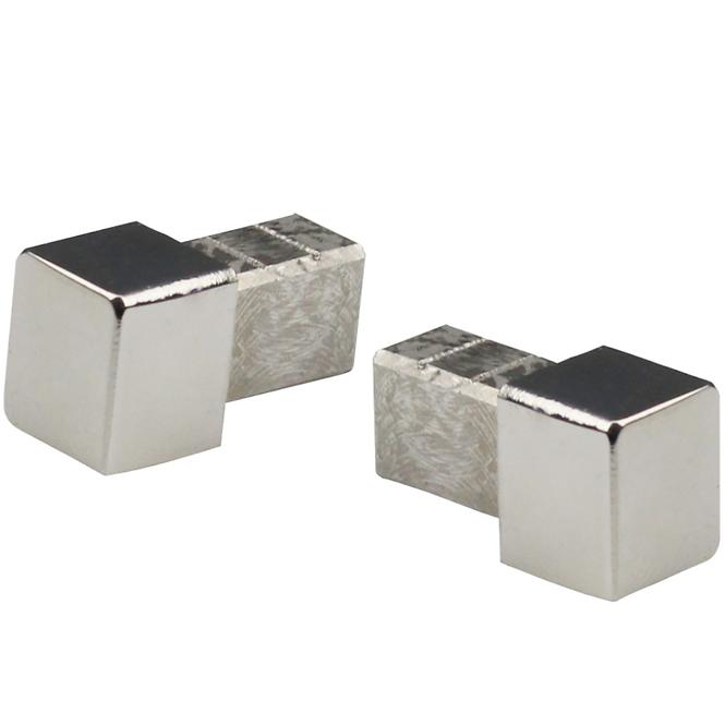 TILETRIM CORNER CAP CUBINOX GLOSSY S-STEEL MM10