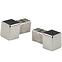 TILETRIM CORNER CAP CUBINOX GLOSSY S-STEEL MM10