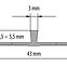 PROFIL ZA LVT PANEL PROŠIRENI 30MM 1,8M SREBRNI C-0,3