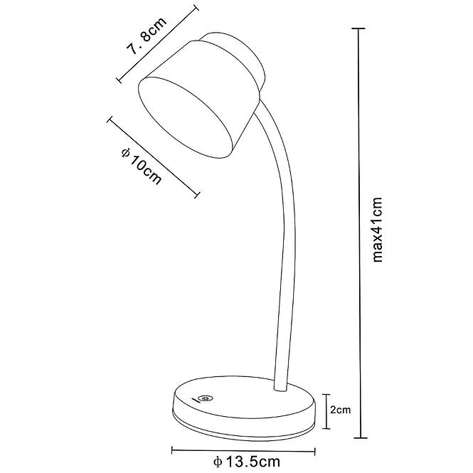 Stolna svjetiljka 1607 5W PLAVA LB1