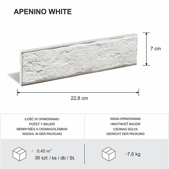 Gipsani kamen Apenino White, pak=0,43m2