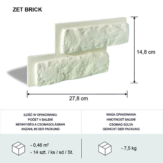 Kamen Zet Brick, pak=0,46m2