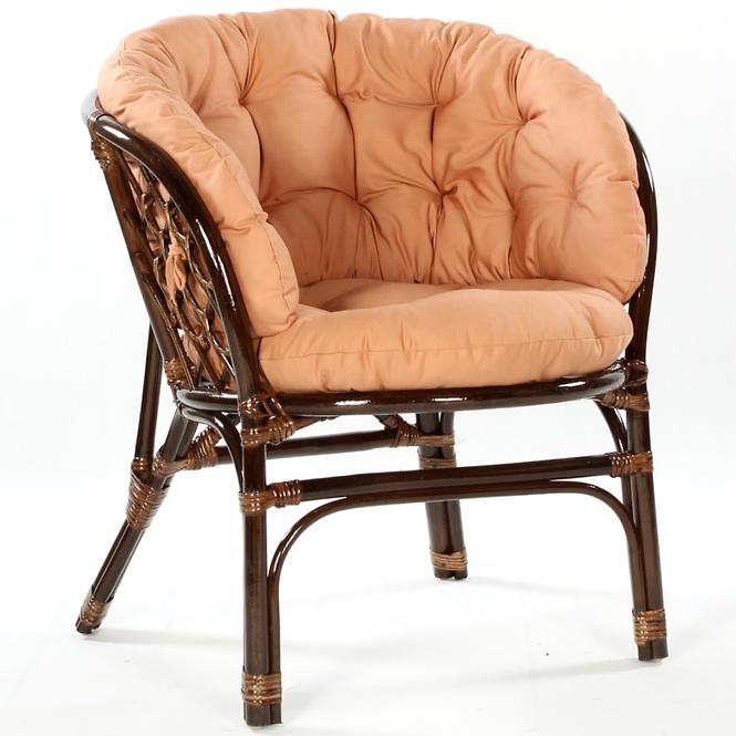 Set od ratana Tropicana tamno smeđi/cappuccino