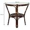 Set od ratana Tropicana tamno smeđi/cappuccino,4
