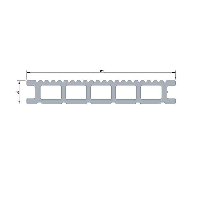 Kompozitna ploča za terasu MM Deck trešnja 2000x120x20mm