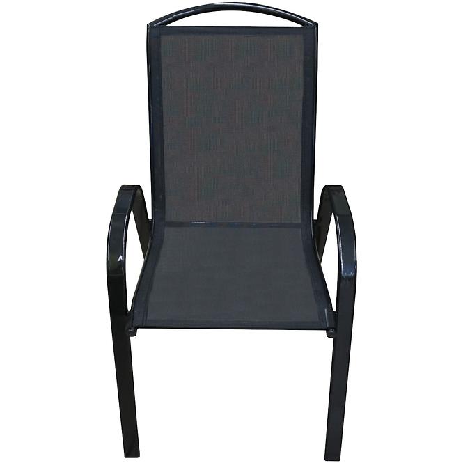 Vrtni set namještaja stol Polywood + 4 stolice Himalaya crna