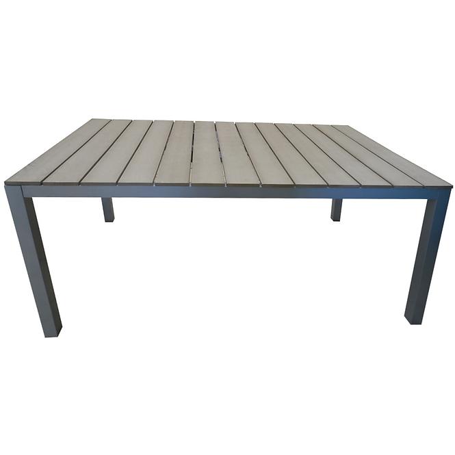 Vrtni set namještaja stol Polywood + 4 stolice taupe