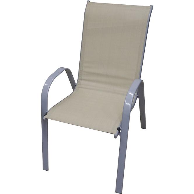 Vrtni set namještaja stol Polywood + 4 stolice taupe