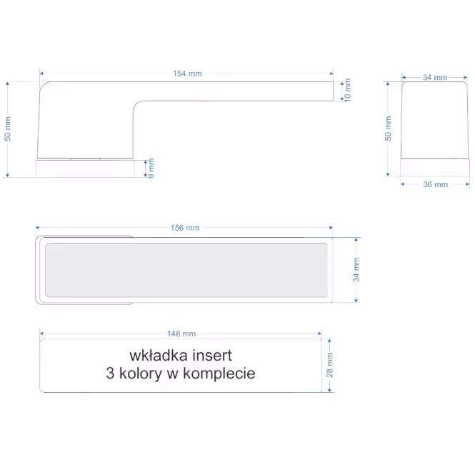 Kvaka CUBE INSERT R71 KL crna,2