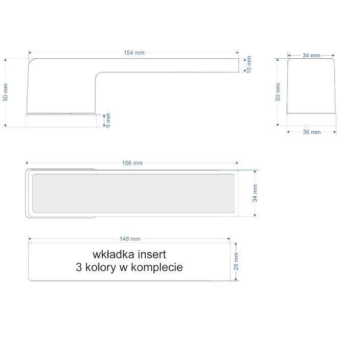 Kvaka CUBE INSERT R71 KL crna