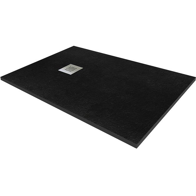 PRAVOKUTNA TUŠ KADA OPAL CRNA 120/80/2,6