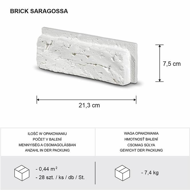 Gipsani kamen Saragossa pak=0,44m2