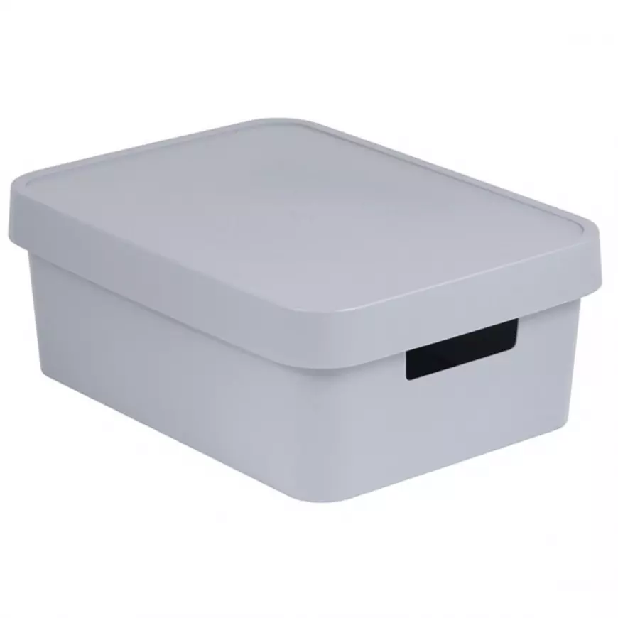 Spremnik s poklopcem infinity 11l 229246 svijetlo sivi