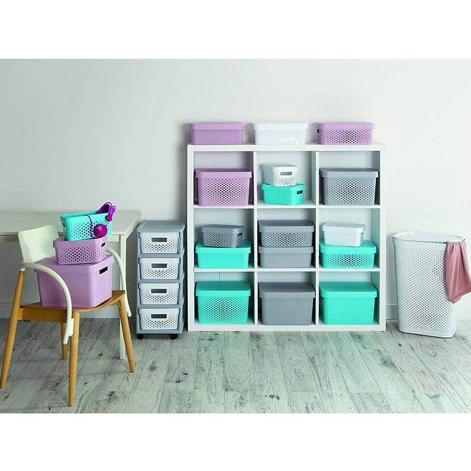 Spremnik s poklopcem infinity 11l 229246 svijetlo sivi