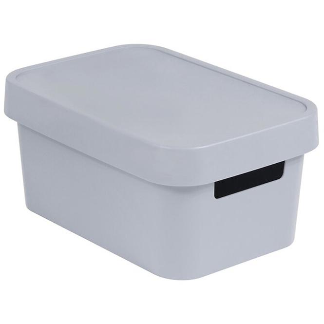 Spremnik s poklopcem infinity 4,5l 229387 svijetlo sivi