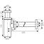 Sifon Rotondo G5/4 crna S282-BL,2