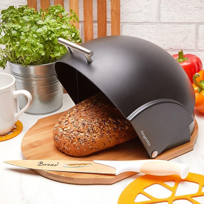 Kutija za kruh Galaxy Könighoffer crna 37x26x21,5 cm