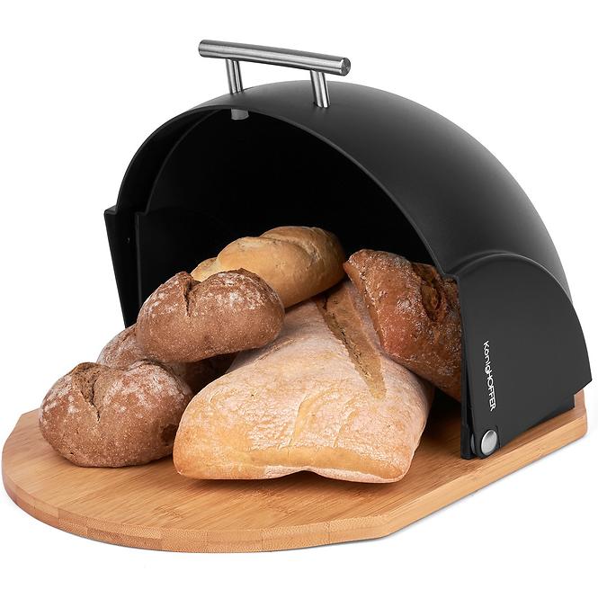 Kutija za kruh Galaxy Könighoffer crna 37x26x21,5 cm