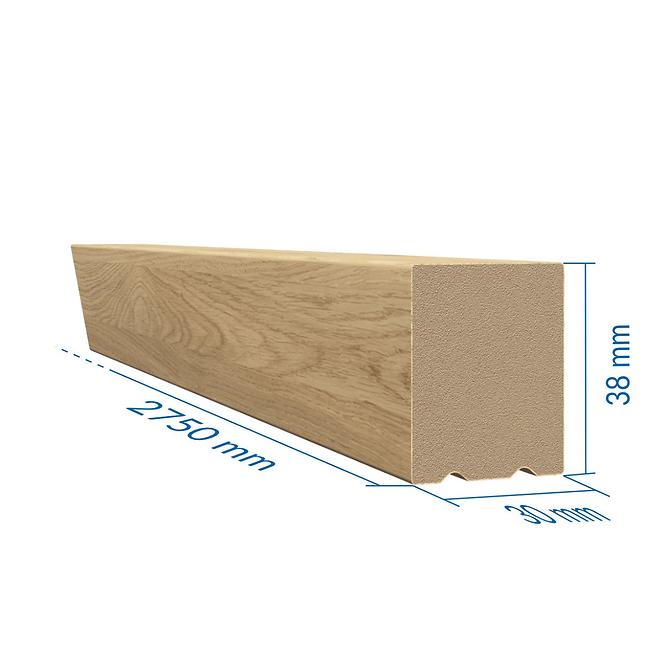 Zidne lamele 3d hrast natur  30x38x2750mm