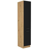 Kuhinjski ormar Modena 40dk-210 2f crni / zanatski hrast