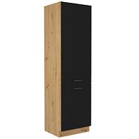 Kuhinjski ormar Modena 60dk-210 2f crni / zanatski hrast