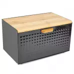Kutija za kruh geometric crna 35.5x21.5x21cm