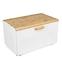 Kutija za kruh geometric bijela 35.5x21.5x21cm