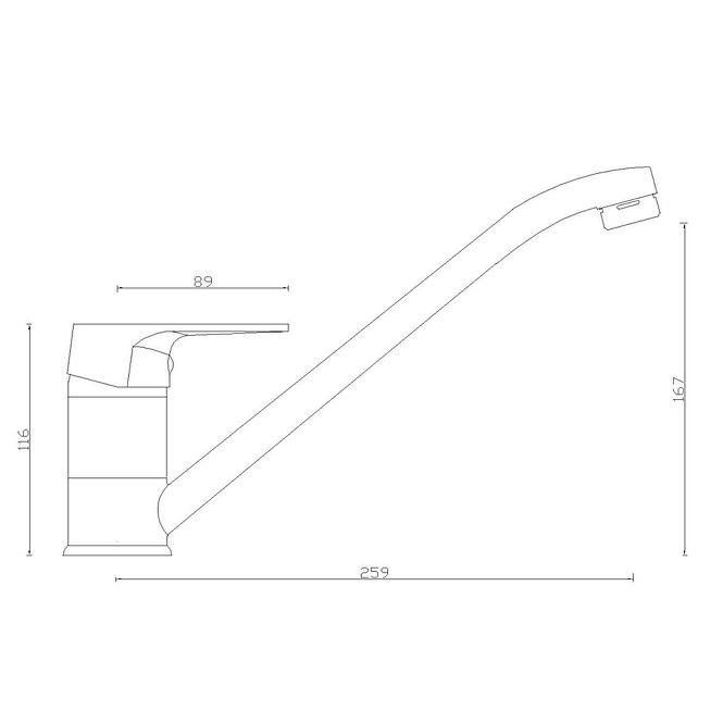 Slavina za sudoper Sw-55000n Helios inox