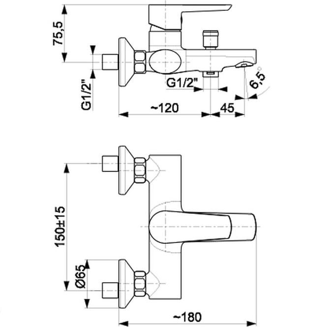 Slavina za kadu Neon 5224-013-00