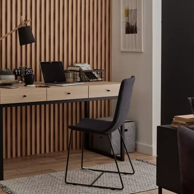 Zidni panel s lamelama m-line natur 12x122x2650mm,3