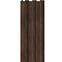 Zidni panel s lamelama m-line chocolate 12x122x2650mm,2