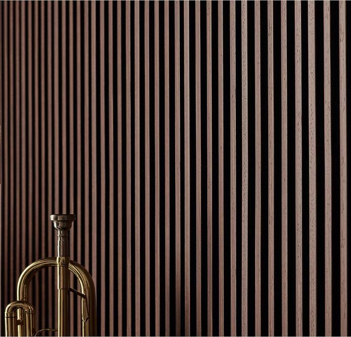 Zidni panel s lamelama m-line chocolate 12x122x2650mm