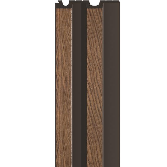 Zidni panel s lamelama l-line mocca 21x122x2650mm