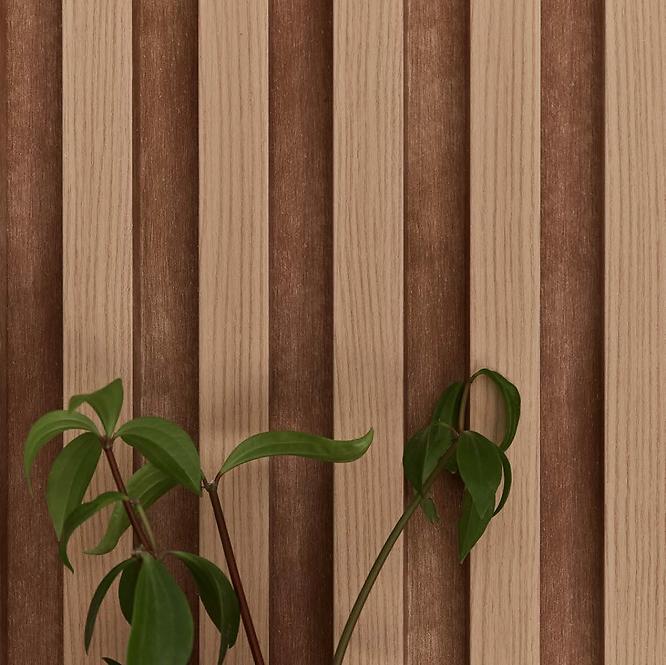 Zidni panel s lamelama l-line chocolate  21x122x2650mm