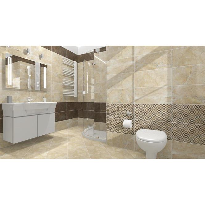 Glazirana zidna pločica Positano Brown 25/50