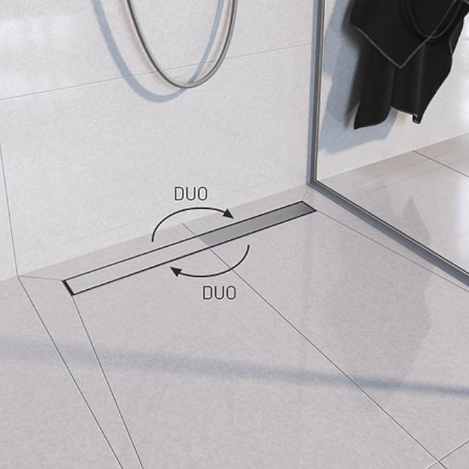 Linearni odvod Rev Duplex ABS + INOX 800