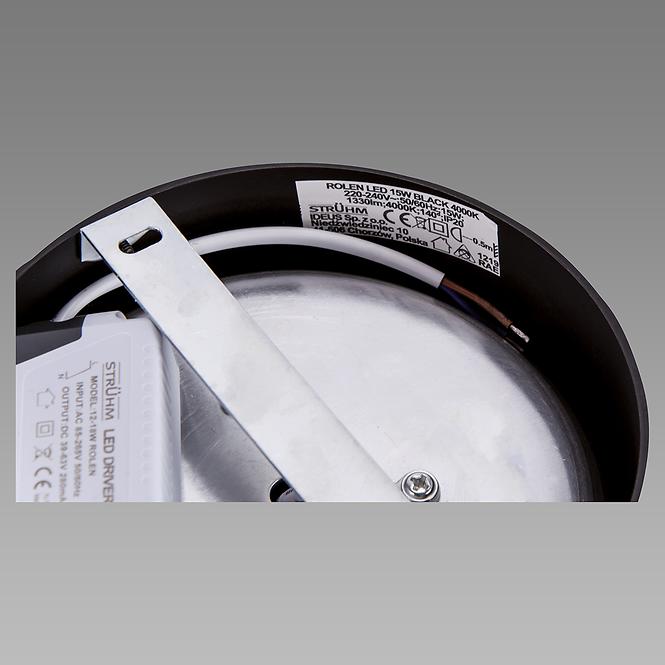 Stropne rolete LED 15W CRNE 03782 PL1