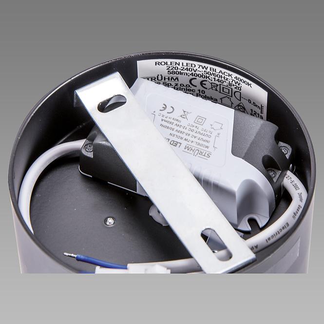 Stropne rolete LED 7W CRNE 03780 PL1