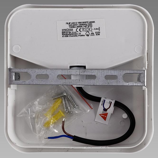Stropna Svjetiljka FILIP LED D 18W WHITE 4000K 038