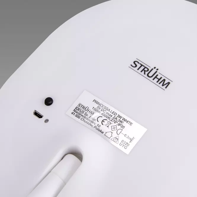 STROPNA SVJETILJKA PRINCESSA VODIO 3W BIJELA 03822 LB1